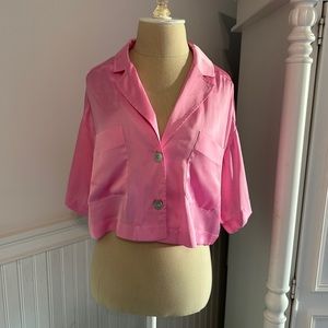 Zara Pink Button Down Shirt